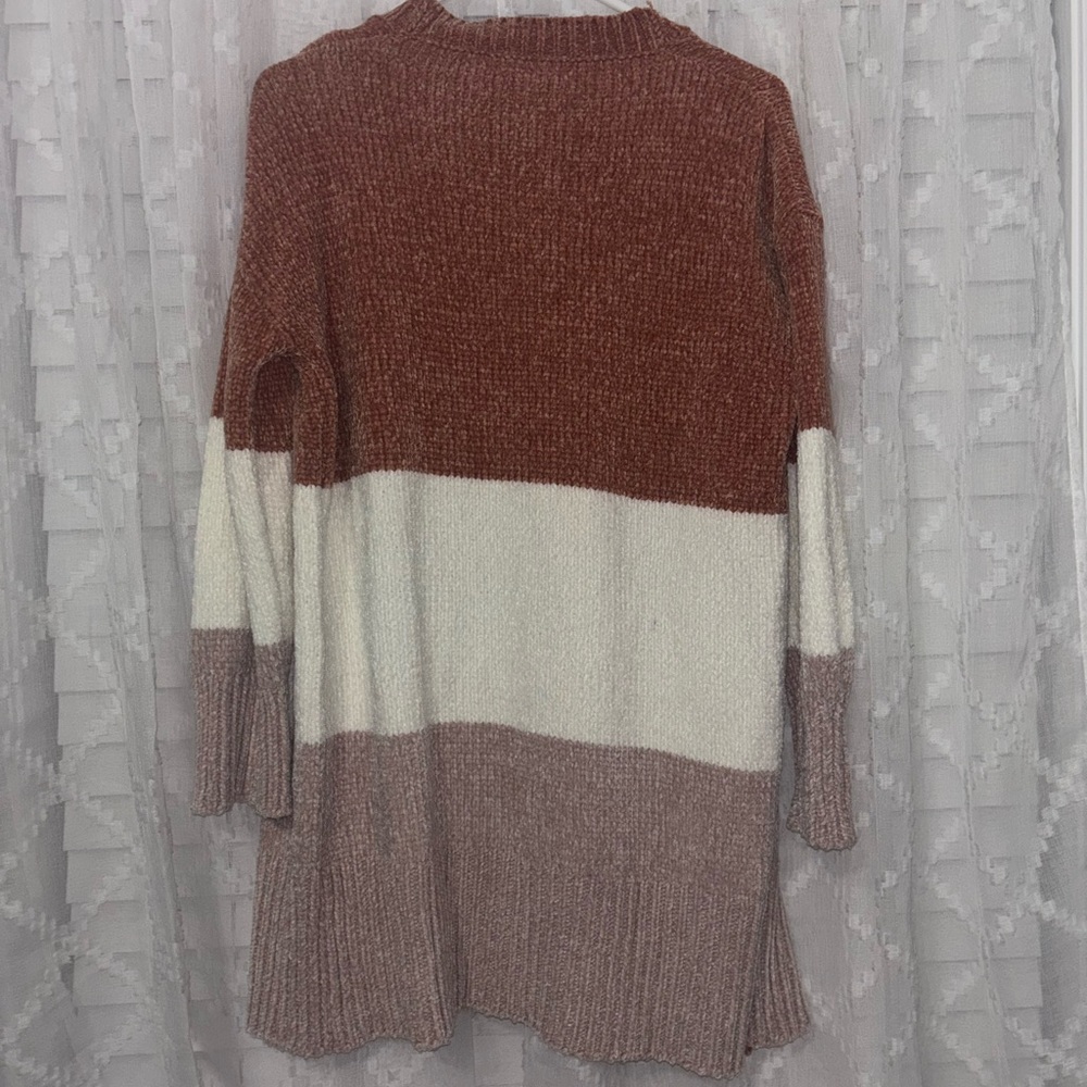 Colorblock Open Front Cardigan Sweater - Picture 6 of 7